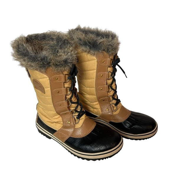 Sorel Tofino II' Faux Fur Lined Waterproof lace up Boot women’s size 9. - Picture 3 of 7